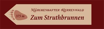 Hinweisschild Struthbrunnen